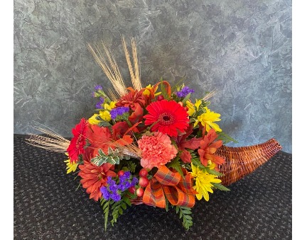Thanksgiving Cornucopia Centerpiece