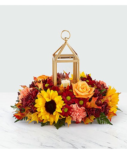 Thanksgiving Lantern Centerpiece Lantern available in Gold or Black