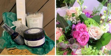 That SPAcial Someone Gift basket  And bouquet 