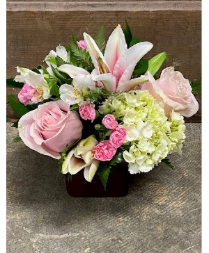 Dreamy Blooms Cube Arrangement