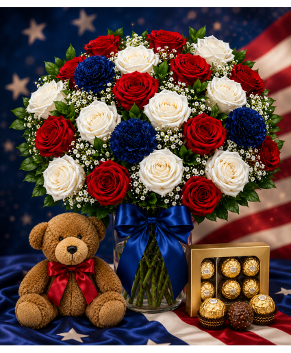 The Americana Romance Call Us for Faster Service & Daily Specials: (915) 303-8500 Text Us to Order Anytime: (915) 505-3708 Your trusted source for Flowers & Delivery in El Paso TX