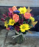 The Blooms of Fall Eco-Friendly arrangement