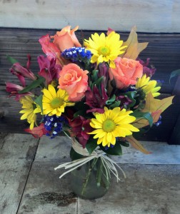 The Blooms of Fall Eco-Friendly arrangement