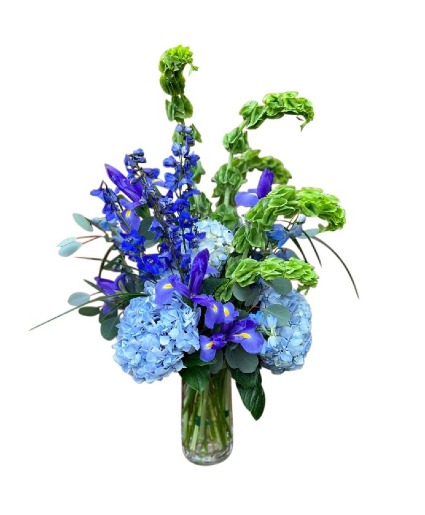 The Blue Ocean Bouquet Vase arrangement