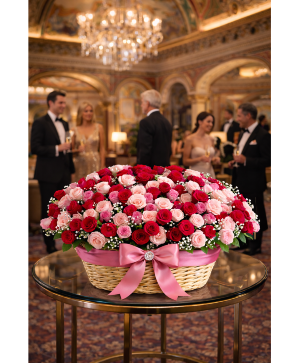 The Blush Empress Luxury Basket Arrangement