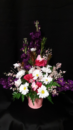 The brightness of summer fresh cut arrangement