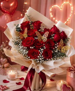 The Butterfly Birthday Heart Call Us for Faster Service & Daily Specials: (915) 303-8500 Text Us to Order Anytime: (915) 505-3708 Your trusted source for Flowers & Delivery in El Paso TX