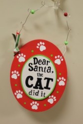 "The Cat Did It" Ornament