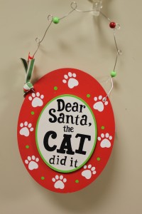 "The Cat Did It" Ornament