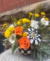 The checkerboard pumpkin Fall
