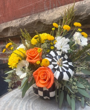 The checkerboard pumpkin Fall