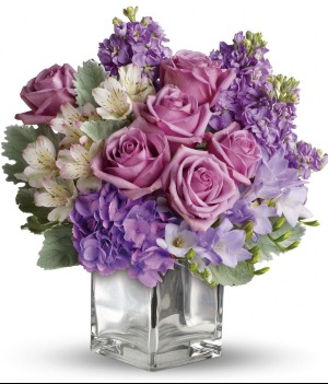 The colour of happiness flower arrangement