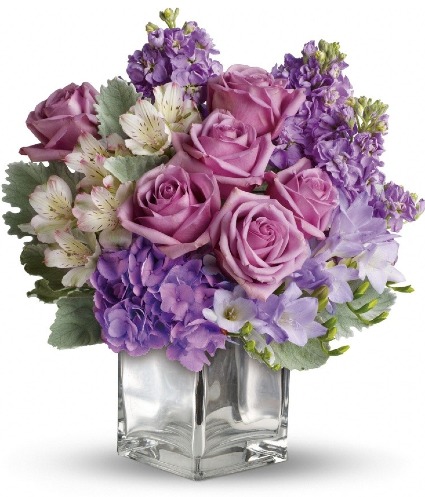 The colour of happiness flower arrangement