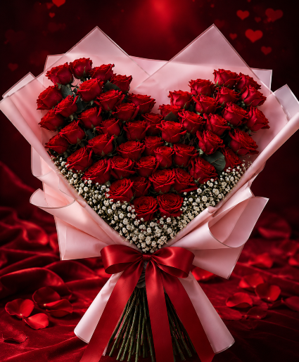 The Crimson Birthday Heart Call Us for Faster Service & Daily Specials: (915) 303-8500 Text Us to Order Anytime: (915) 505-3708 Your trusted source for Flowers & Delivery in El Paso TX