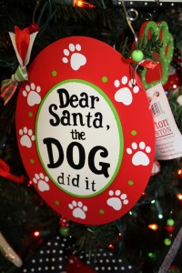 "The Dog Did It" Ornament