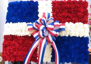  The Dominican Flag Funeral Flowers La Bandera Dominicana Para Funeraria