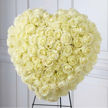 The Elegant Remembrance Standing Heart  in Tamarac, FL | JE Flowers