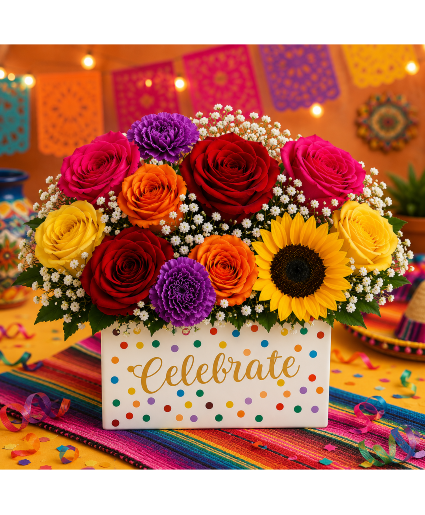 The Fiesta Rose Box Call Us for Faster Service & Daily Specials: (915) 303-8500 Text Us to Order Anytime: (915) 505-3708 Your trusted source for Flowers & Delivery in El Paso TX