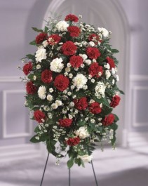 The FTD Crimson & White Standing Spray Standing Spray #2