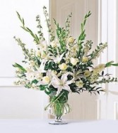 Traditional Sympathy Bouquet Vase Arrangement