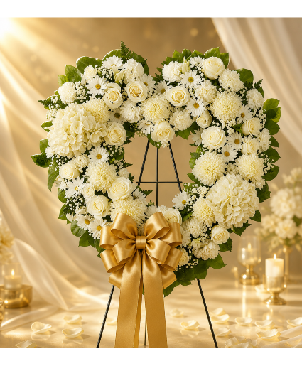 The Golden Grace Heart Call Us for Faster Service & Daily Specials: (915) 303-8500 Text Us to Order Anytime: (915) 505-3708 Your trusted source for Flowers & Delivery in El Paso TX