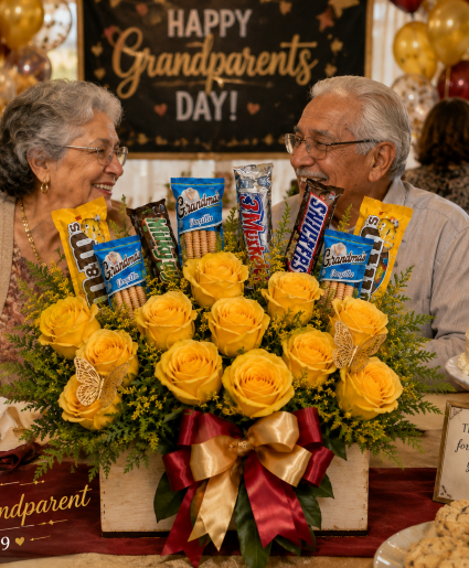 The Golden Grandparent Call Us for Faster Service & Daily Specials: (915) 303-8500 Text Us to Order Anytime: (915) 505-3708 Your trusted source for Flowers & Delivery in El Paso TX 