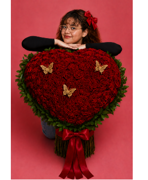 The Grand Romance Heart Call Us for Faster Service & Daily Specials: (915) 303-8500 Text Us to Order Anytime: (915) 505-3708 Your trusted source for Flowers & Delivery in El Paso TX