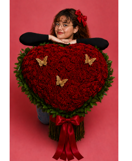 The Grand Romance Heart Call Us for Faster Service & Daily Specials: (915) 303-8500 Text Us to Order Anytime: (915) 505-3708 Your trusted source for Flowers & Delivery in El Paso TX