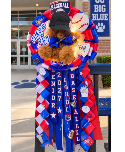 The Grand Slam Homecoming Mum Call Us for Faster Service & Daily Specials: (915) 303-8500 Text Us to Order Anytime: (915) 505-3708 Your trusted source for Flowers & Delivery in El Paso TX 