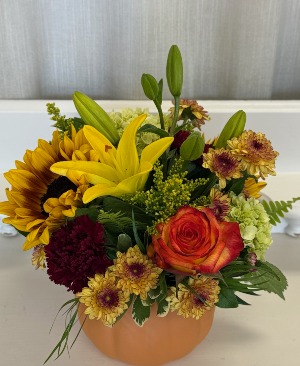 The Great Pumpkin Compact Vase Arrangement