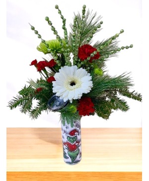 The Grinch 20 oz Tumbler Arrangement