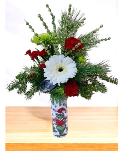 The Grinch 20 oz Tumbler Arrangement