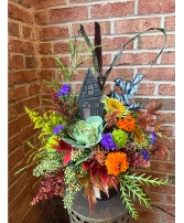 The haunted Harvest Whimsical Autumn Garden
