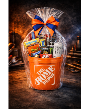 The Heavy Duty Chocolate Bucket Call Us for Faster Service & Daily Specials: (915) 303-8500 Text Us to Order Anytime: (915) 505-3708 Your trusted source for Flowers & Delivery in El Paso TX
