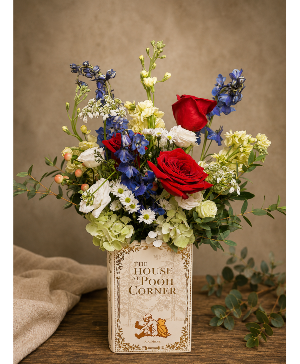 The House at Pooh Corner - Book Vase Arrangement Keepsake Vase Arrangement