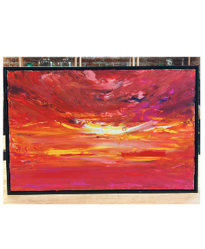 Red Sky in Morning art