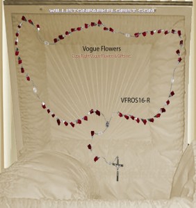 The Last Rosary Tribute Red Funeral Sympathy Rosary