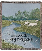 The Lord is my Shepherd Tapestry Throw 