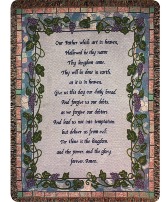 The Lord's Prayer Tapestry Throw 