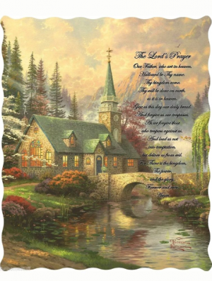 The Lord's Prayer Quilted Throw Blanket