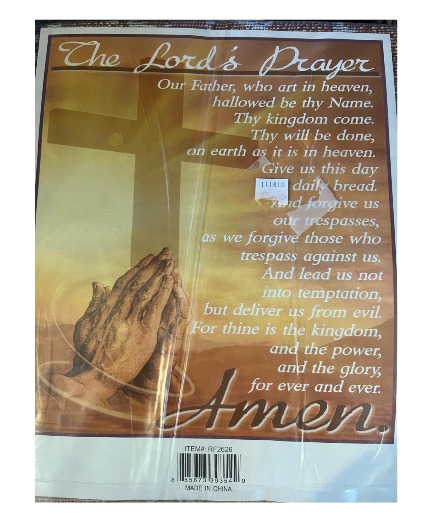 The Lord's Prayer Throw
