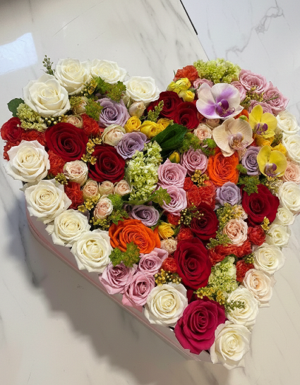 The Lowcountry Heart Rose Arrangement