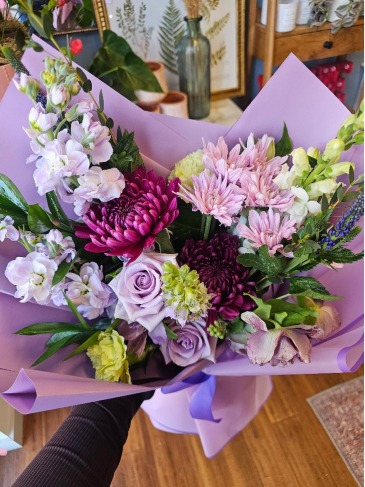 Lavender Love  Wrapped Bouquet in Frederick, MD | Maryland Florals