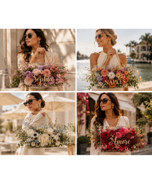 The Élysée™ COUTURE FLORAL HANDBAG BY THE FC COLLECTION  PRE -ORDER(72 HOURS)