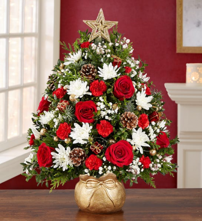 The Magic of Christmas Holiday Flower Tree 