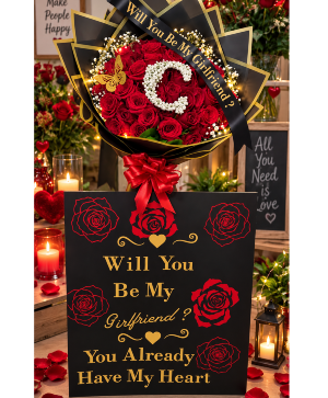 The “Make It Official” Girlfriend Proposal Call Us for Faster Service & Daily Specials: (915) 303-8500 Text Us to Order Anytime: (915) 505-3708 Your trusted source for Flowers & Delivery in El Paso TX