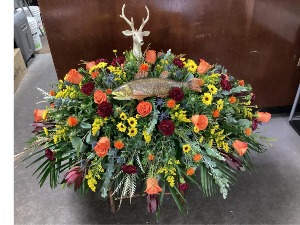 The Outdoorsmen Casket Spray