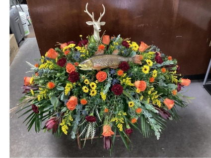 The Outdoorsmen Casket Spray