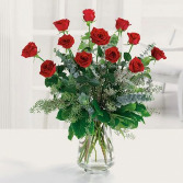 The Perfect Dozen Vase Arrangement