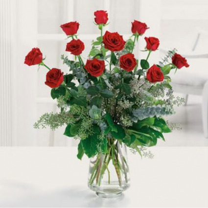The Perfect Dozen Vase Arrangement